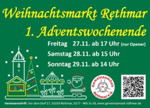 Ein grünes und gelbes Schild mit einem weihnachtlichen Thema, perfekt für Veranstaltungen und festliche Zusammenkünfte.